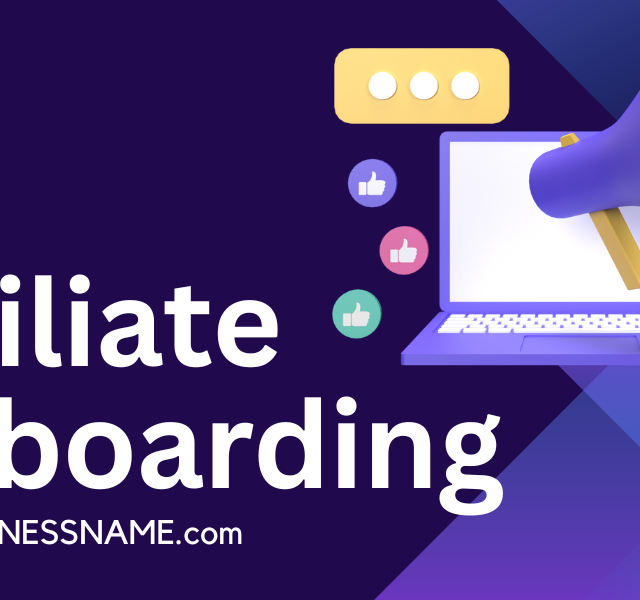 Affiliate Onboarding